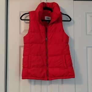 Old Navy Red Puffy Vest